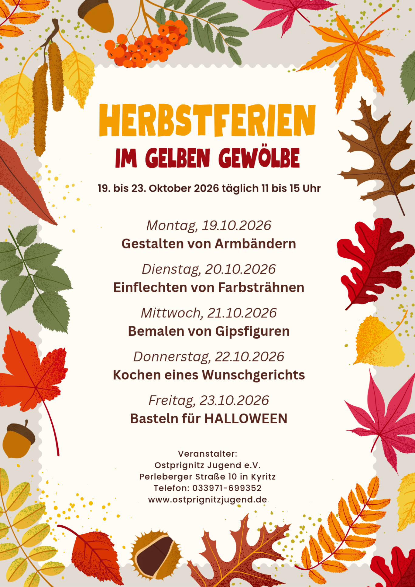 Herbstferienprogramm